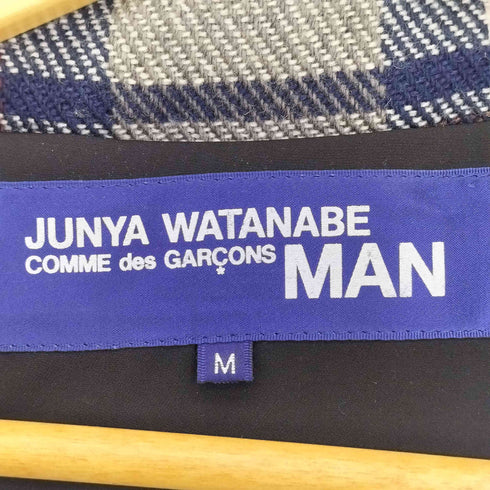ジュンヤワタナベコムデギャルソンマン JUNYA WATANABE COMME des GARCONS MAN 05aw archive マルチポケット マドラスチェック フーデットジャケット ハーフコート  メンズ JPN:M